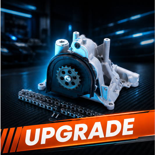 MIK Upgrade-Ölpumpe BMW N57 mit Upgrade-Banner